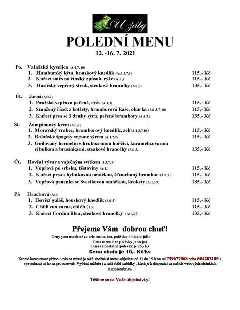 Polední menu 